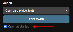 Kuula hotspot editor - open card at startup